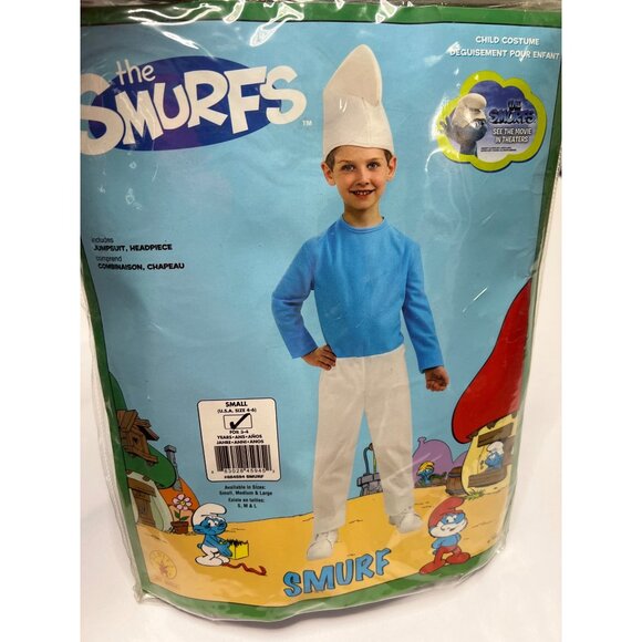 Smurfs Boy Halloween Costume Size Small US4-6 - Picture 1 of 6